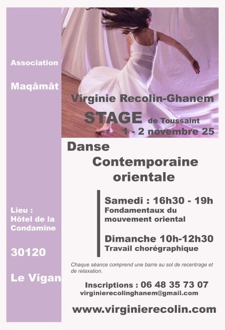 Stage Le Vigan 1er et 2 novembre 2025